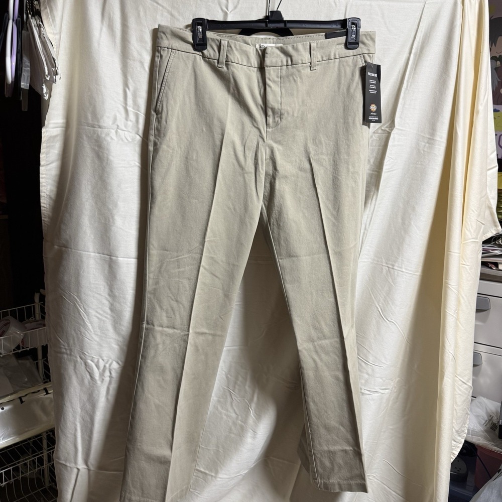 Dickies Women's Khaki Bootcut Pants 16/36